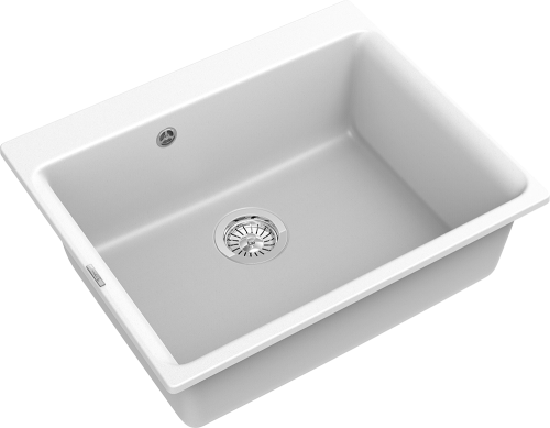 Кухонная мойка Rivelato AXEL Х-60 brina 63х52 цвет белый - фото 3
