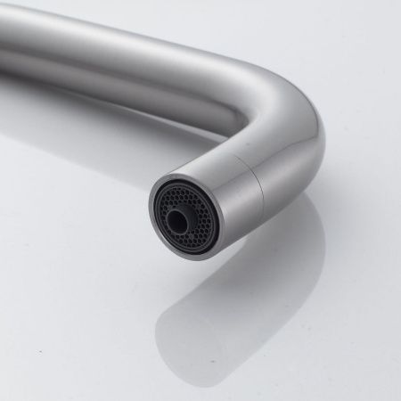 Смеситель для кухни Shevanik S528L на мойку сатин