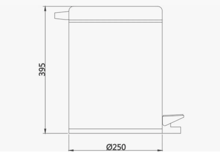 Ведро для мусора 12 л D-Lin D201203