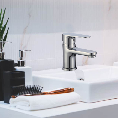 Смеситель WesnaArt Natur NAT07-210 на раковину хром