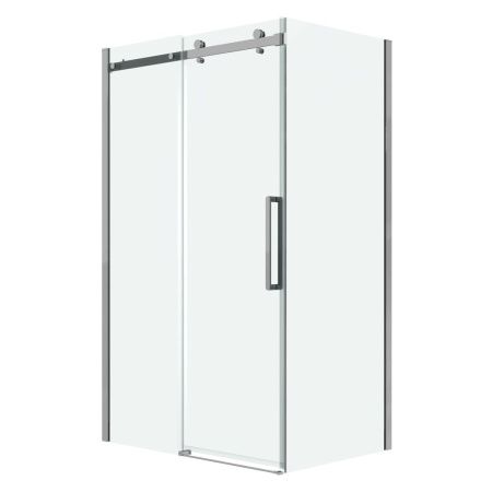 Боковая стенка Grossman Classic 200.K33.04.100.10.00 100х195 стекло прозрачное профиль хром