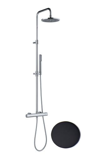 Душевая стойка Fiore 44NN0964 настенная цвет черный - фото 2