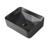 Раковина из сантехнического фарфора Orange B02-460mb 50х40 накладная цвет черный