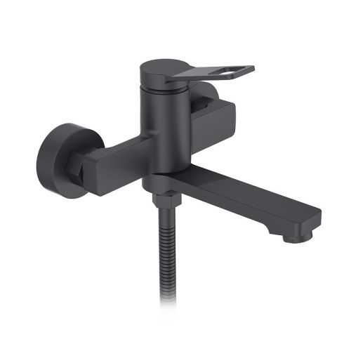 Смеситель для ванны D-Lin D130364-A настенный черный - фото 2