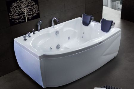 Ванна акриловая Royal Bath SHAKESPEARE RB652100K-R 170х110 пристенная асимметричная с каркасом
