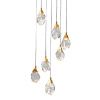 Светильник подвесной Delight Collection Crystal rock (Црыстал роцк) MD-020B-7 gold