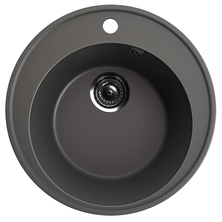 Кухонная мойка Ulgran Quartz Nora 485-09 49х49 цвет графит