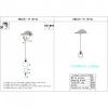 Светильник подвесной iLamp King (Кинг) RM6201-1P CR+CL