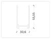 Шинопровод накладной Ambrella Light Magnetic 220V (Магнетиц 220В) GL1004