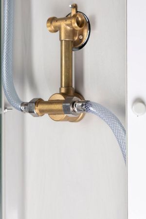 Душевая кабина Niagara Promo P90/80/26L/MT/BK 90х80 асимметричная без крыши ориентация левая