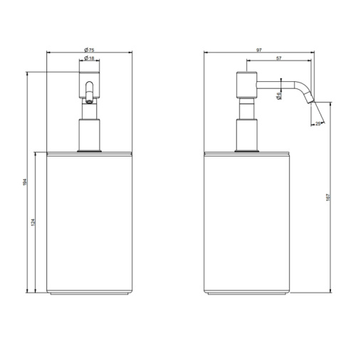 Дозатор для жидкого мыла Gessi Rilievo 59538#299 - фото 2