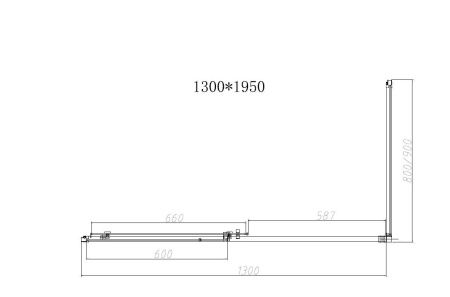 Душевой уголок Vincea Slim-N VSR-4SN8013CLGM 130х80 стекло прозрачное профиль вороненая сталь без поддона