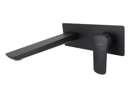 Смеситель Aquatek ВЕГА AQ1013MB встраиваемый в стену черный матовый без термостата