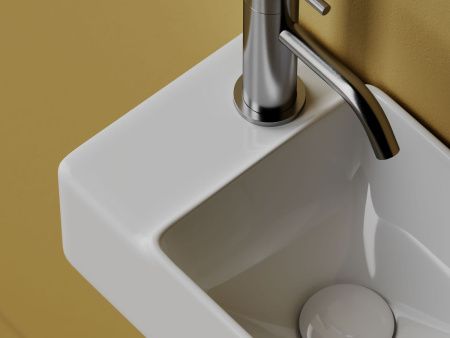 Раковина из сантехнического фарфора Ceramica Nova ELEMENT CN5046 40х20 подвесная цвет белый 1 отверстие под смеситель