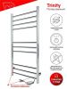 Полотенцесушитель электрический Indigo Line Trinity LСLTE100-50Rt 55х100 хром