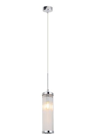 Светильник подвесной Crystal Lux Tadeo (Тадео) Tadeo SP1 D100 Chrome/Transparente