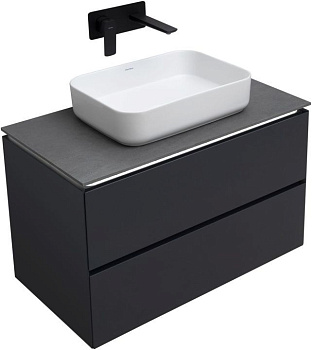 Тумба под раковину Allen Brau Infinity 1.21001.AM 84х46х51 подвесная цвет черный