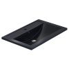 Раковина из искусственного камня Uperwood Foster Quartz 291030035 70х50 полувстраиваемая цвет черный