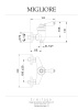 Смеситель для душа Migliore ERMITAGE 18628 настенный золото