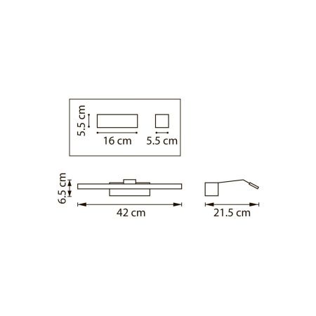 Подсветка для зеркал Lightstar Muro Spec (Муро Спец) 808687-4