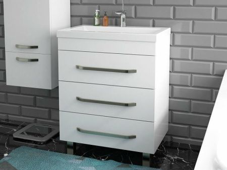 Тумба с раковиной Эстет Monaсo 70 ФР-00002265 70х50 напольная цвет белый