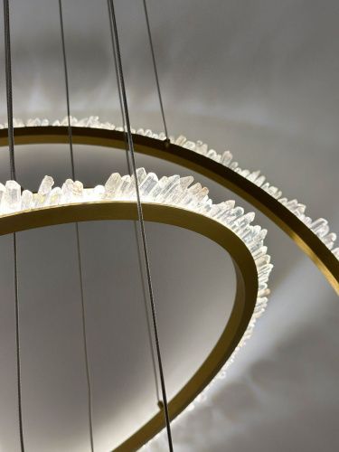 Светильник потолочный Delight Collection Quartz Halo (Куартз Хало) MX20020154-2A satin gold - фото 4