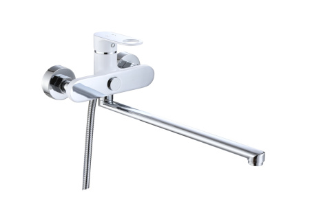 Смеситель для ванны D-Lin D147377-C настенный хром/белый
