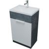 Тумба с раковиной 1MarKa Revo У99086 50х40 напольная цвет серый