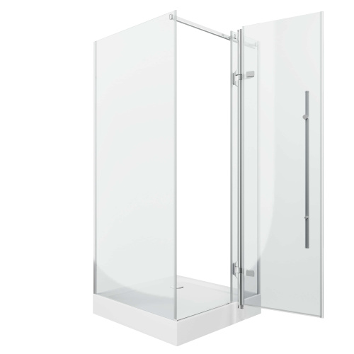 Душевой уголок Grossman Style GR-6090 90х90 стекло прозрачное профиль хром глянцевый - фото 3