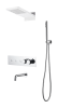 Душевая система Boheme Fusion 131-2-CR встраиваемая в стену цвет хром с термостатом