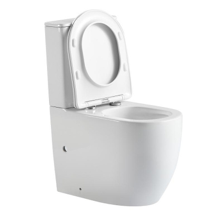 Унитаз-компакт напольный с бачком Тритон Corso Щ0000060853 белый с сиденьем микролифт безободковый смыв торнадо