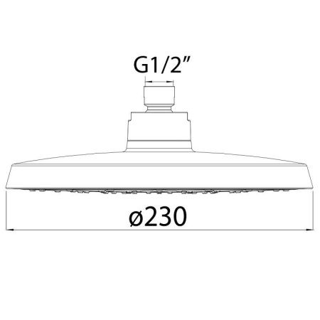 Верхний душ Clever AUTOCLEAN 60305 25х25 хром