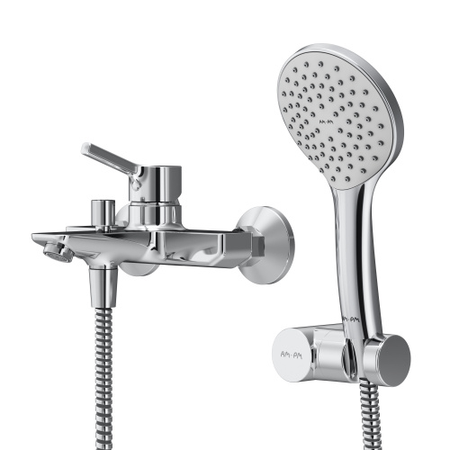 Смеситель для ванны и душа Am.Pm X-Joy S F85B15000 настенный хром без термостата - фото 2