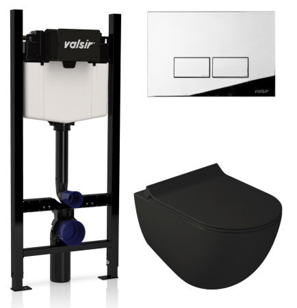 Комплект унитаз с инсталляцией Valsir KIT VSCR 7317NEMT Slim P3