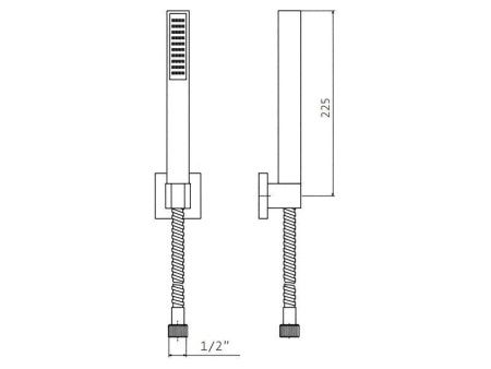 Душевой гарнитур Mamoli Blade PD400001 настенный хром