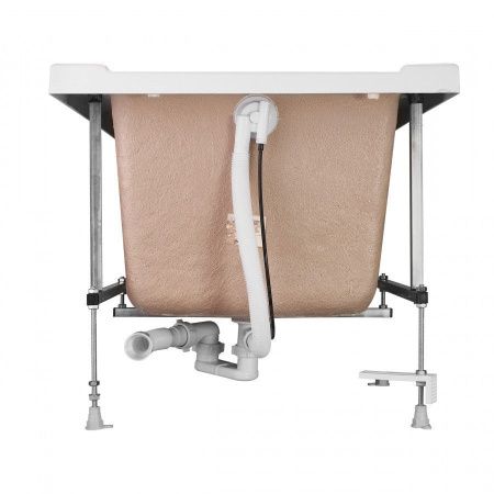 Ванна акриловая Santek Санторини 1WH302497 150х70 пристенная прямоугольная без каркаса