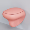Унитаз подвесной Ambassador Diamond 123T20901R-122T20901 розовый матовый с сиденьем