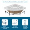 Ванна акриловая Santek Сан-паулу 1WH302399 150х150 угловая четверть круга без каркаса