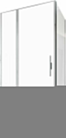 Боковая стенка Allen Brau Priority 3.31019.00 100х200 стекло прозрачное профиль хром