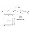 Кухонная мойка Maretti Kitchen 575 KT575-BL 60х50 цвет черный поверхность матовая