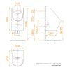 Писсуар подвесной RGW SW-90 80450290-01 белый