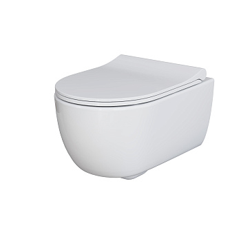 Унитаз подвесной Ambassador Abner 103T20001R-102T20001S белый глянцевый с сиденьем микролифт