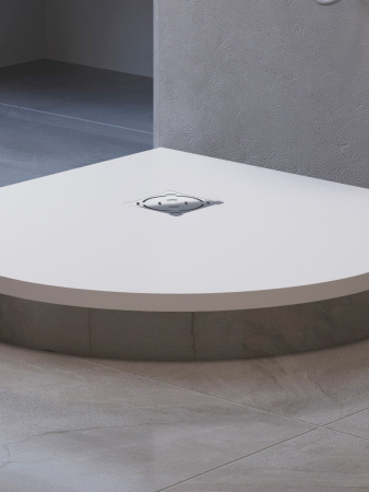 Душевой поддон из искусственного камня RGW Stone Tray (Стоун Трей) 16153100-01 100х100 белый без ножек