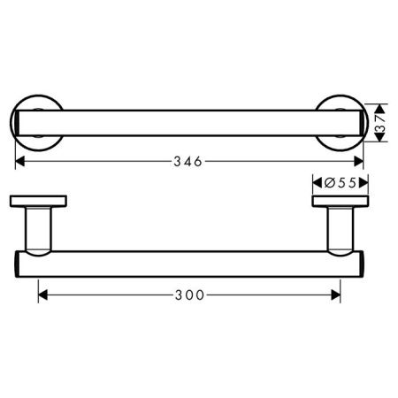 Поручень Hansgrohe Logis 41713000