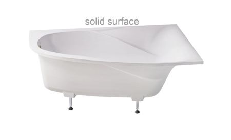 Ванна из искусственного камня Astra-Form Селена 01010081 170х100 угловая асимметричная с ножками