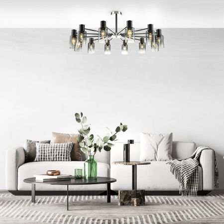 Люстра на штанге Escada Diversity (Диверситы) 2120/12P Black