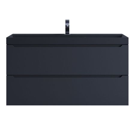 Тумба с раковиной Uperwood Tanos-Classic Quartz 3930421701 100х50 цвет черный