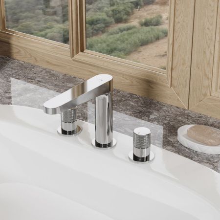 Смеситель для раковины Wasserkraft Mosel 4600 4635 встраиваемый в стену хром