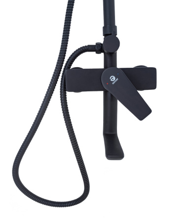 Душевая стойка Agger Brilliant A0394444 настенная цвет черный