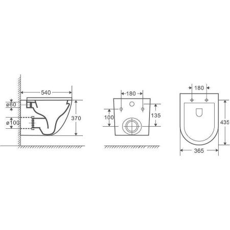 Унитаз подвесной WeltWasser 10000008269 черный с сиденьем микролифт безободковый смыв торнадо
